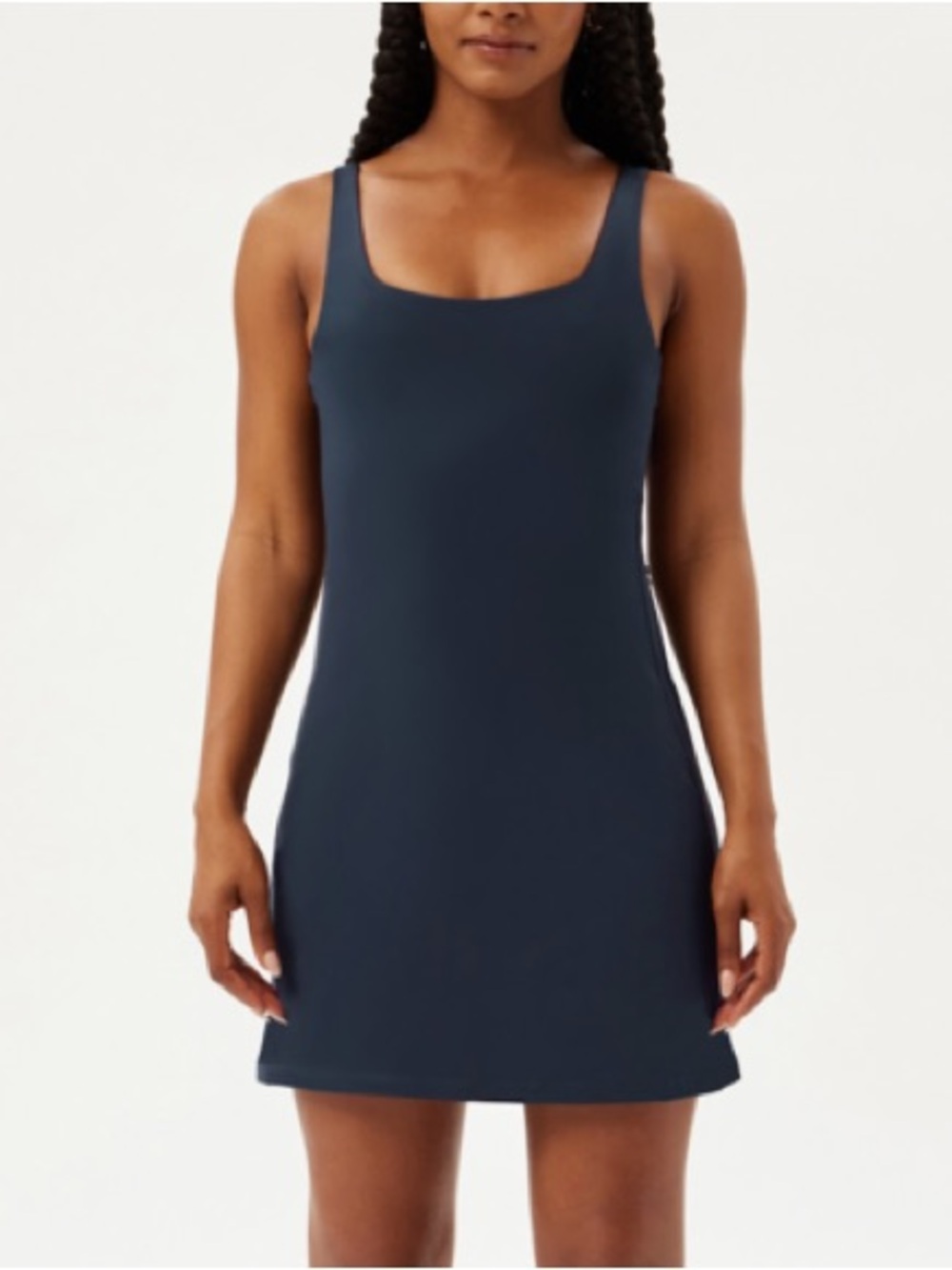 Girlfriend Collective Tommy Dress Midnight Medium NWT